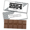 Personalized Class Reunion School Spirit Stripes Belgian Chocolate Bar & Wrapper