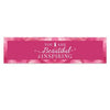 Personalized Breast Cancer Awareness Pink Inspiration 5 Ft. Banner