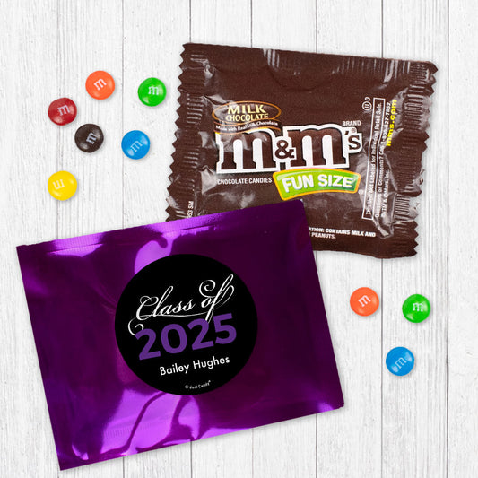 Personalized Graduation Class of Candy Favor Bag - M&Ms or Skittles