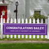 Personalized Solid Color Graduation 5 Ft. Banner