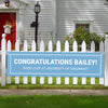 Personalized Solid Color Graduation 5 Ft. Banner