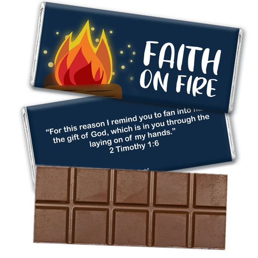 Personalized Religious Bonfire Night of Worship Hershey's Milk Chocolate Bar