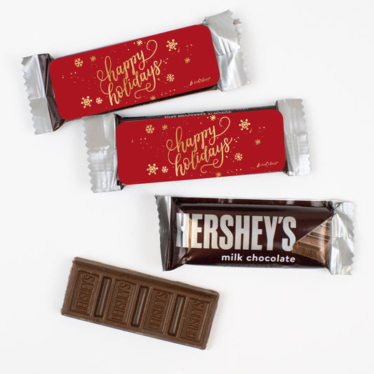 Happy Holidays Hershey's Snack Size Milk Chocolate Bars