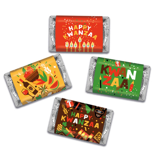 Kwanzaa Wrapped Hershey's Miniatures