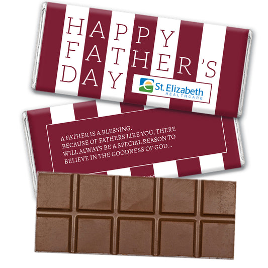 Personalized Father's Day Pillar of Strength Add Your Logo Hershey's Milk Chocolate Bar
