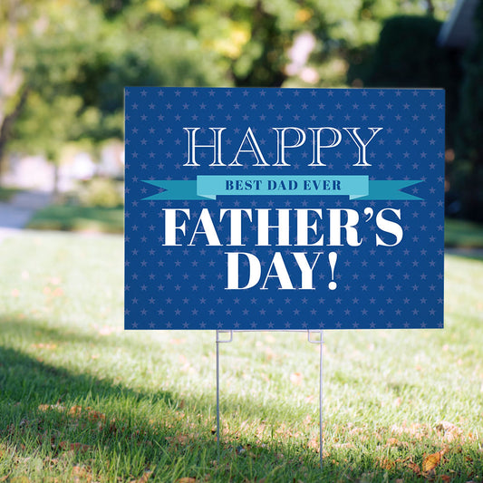 Father's Day Yard Sign and Stake