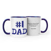 Father's Day #1 Dad 11oz Mug Empty