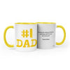 Father's Day #1 Dad 11oz Mug Empty