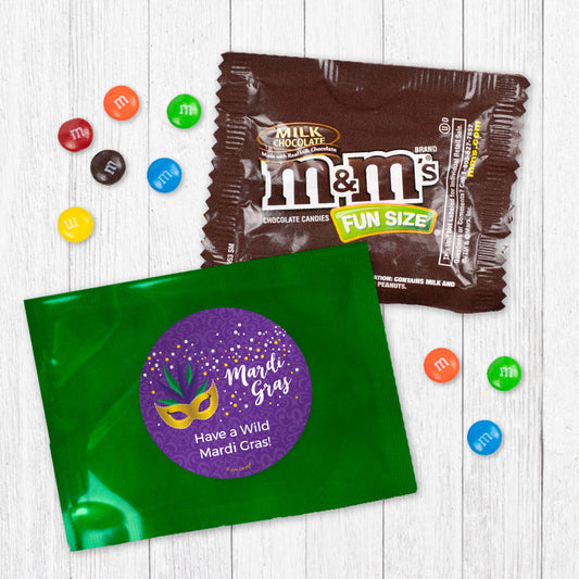 Personalized Mardi Gras The Big Easy Candy Favor Bag - M&Ms or Skittles