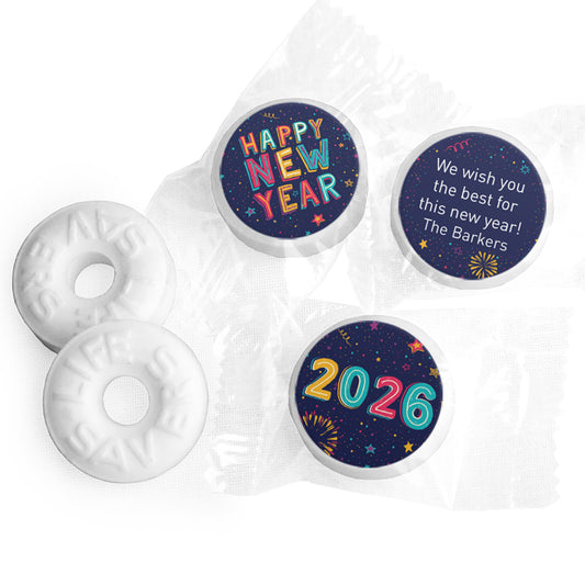 Personalized New Year's Eve Festivities Life Savers Mints