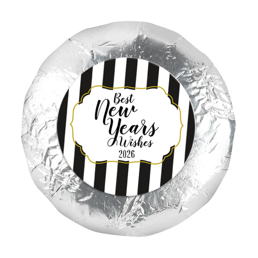 New Year's Eve Stripes 1.25" Stickers (48 Stickers)