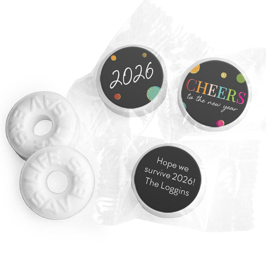 Personalized New Year's Eve Cheers Life Savers Mints