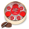 Personalized Valentine's Day Script Heart Chocolate Covered Oreo Cookies Gift Tin