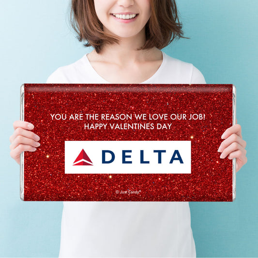 Personalized Valentine's Day Corporate Dazzle Add Your Logo Giant 5lb Hershey's Chocolate Bar