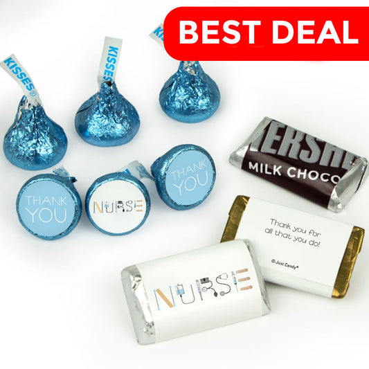 Nurse Appreciation Candy Hershey's Kisses & Hershey's Miniatures for Party Favors