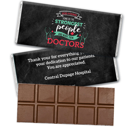 Personalized Doctor Appreciation Strongest People Hershey's Milk Chocolate Bar