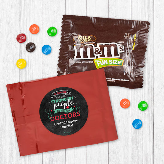 Personalized Strongest People Candy Favor Bag - M&Ms or Skittles