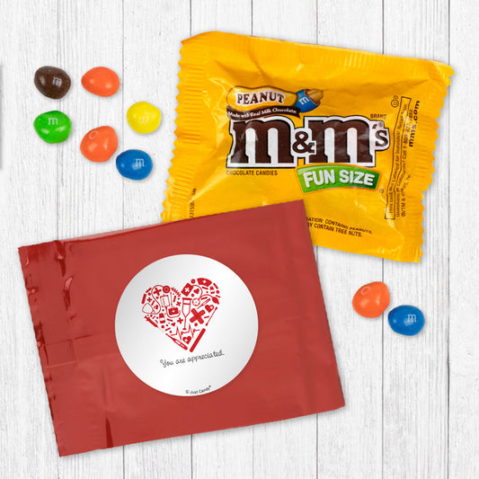Personalized First Aid Heart Candy Favor Bag - M&Ms or Skittles