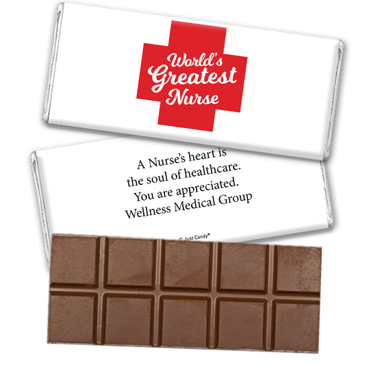Nurse Appreciation Personalized Hershey's Milk Chocolate Bar Red Cross