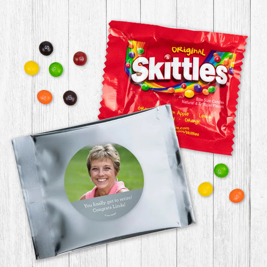 Personalized Retirment Color Block Skittles