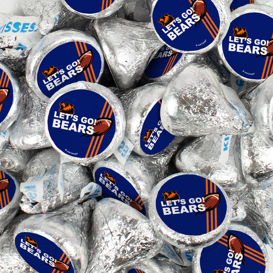 Assembled Let's Go Bears Stickers and Hershey's Kisses Candy 13.6oz Bag 85ct