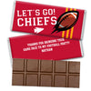 Personalized Chiefs Football Party Hershey's Hershey's Milk Chocolate Bar & Wrapper