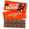 Personalized Browns Football Party Hershey's Hershey's Milk Chocolate Bar & Wrapper