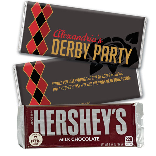 Personalized Derby Party Hershey's Milk Chocolate Bar