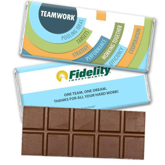 Personalized Teamwork Logo Hershey's Milk Chocolate Bar & Wrapper