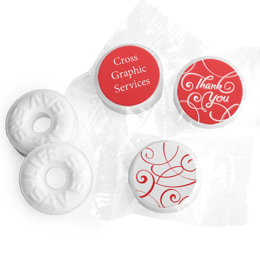 Thank You Personalized Life Savers Mints Scroll (300 Pack)
