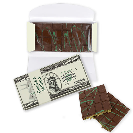 Personalized Thanks A Million Dubai Chocolate Bar 7.4oz