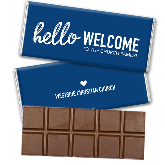 Personalized Hello & Welcome Hershey's Milk Chocolate Bar