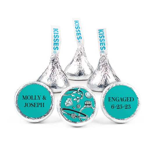 Personalized Engagement Diamond Bling Hershey's Kisses