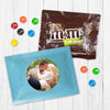 Personalized Wedding Rehearsal Dinner Photo Candy Favor Bag - M&Ms or Skittles