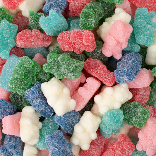 Sugar-Sanded Gummy Bears - All Halloween Colors