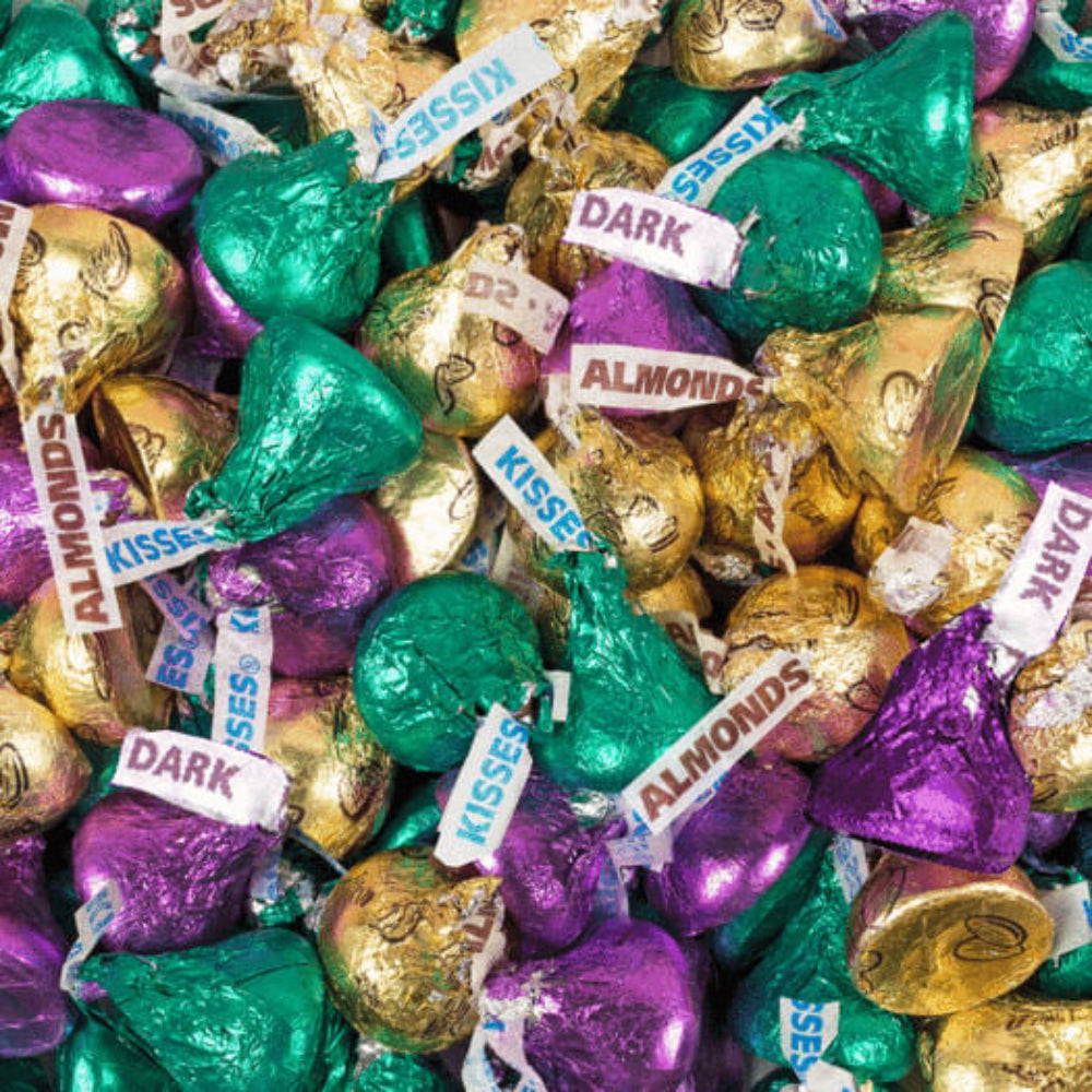 Hershey's Kisses Mardi Gras Mix – Just Candy