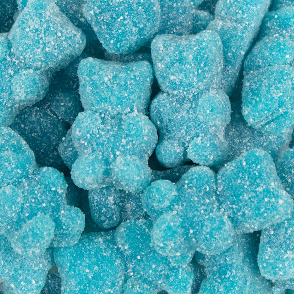 Bonbonjour♡Teddy - Ice Blue♡ Blue Blueberry Sugar Coated Gummy Bears – Just Candy