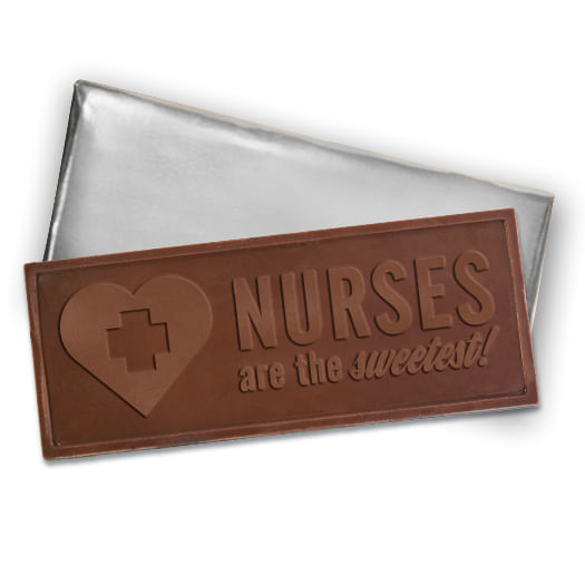 Embossed Nurse Appreciation Milk Chocolate Bar (30 Pack)