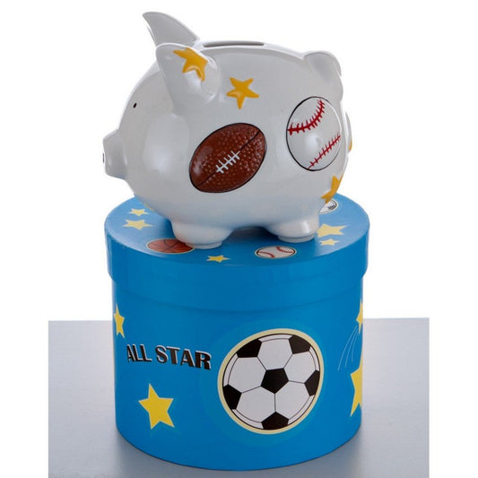 Mini Sports Piggy Bank Ornament