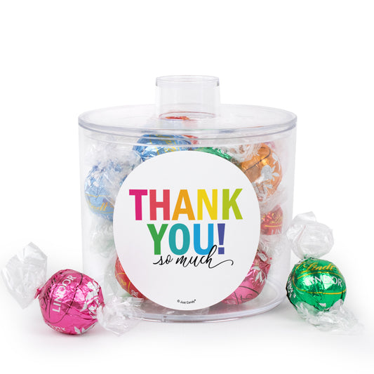 Thank You Gift Lindor Truffle Short Canister
