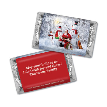 Personalized Christmas Santa's Gifts Mini Wrappers Only