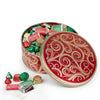 Personalized Hershey's Happy Holidays Mix Tin, Golden Swirls, 1.25 lb
