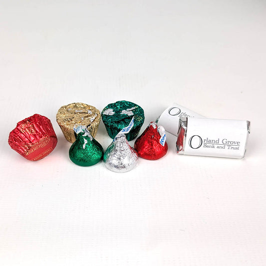 Add Your Logo Holiday Diamonds 2.25 lb Hershey's Mix Tin