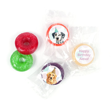Personalized Dog Birthday Life Savers 5 Flavor Hard Candy - Dog Party