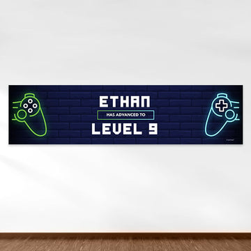 Personalized Gamer Birthday 5 Ft. Banner