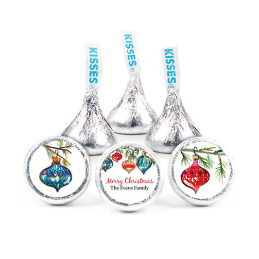 Personalized Christmas Ornaments 3/4" Stickers(108 Stickers)