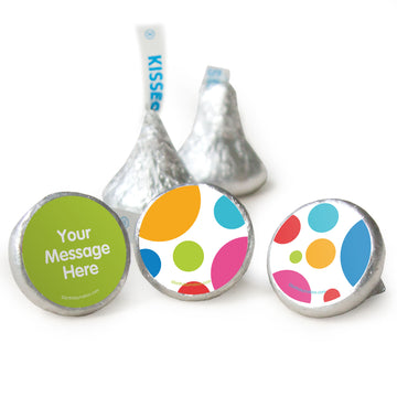 Birthday Polka Dot Party Personalized Assembled Kisses