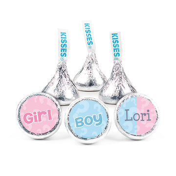 Pick a Side Gender Reveal Personalized Assembled Kisses