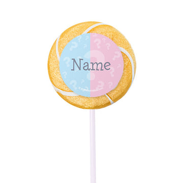 Gender Reveal Personalized 2" Lollipops (24 Pack)