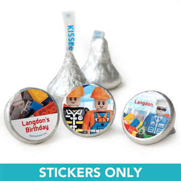 Birthday 3/4" Sticker Tek Personalized Stickers (108 Stickers)